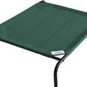 Coolaroo Original Elevated Dog Bed - Breathable Off-The-Ground Pet Bed with Cooling Fabric, Joint Relief & Moisture-Resistant Fabric, 100% Recyclable, Easy Clean, Brunswick Green, Extra Large