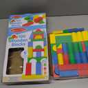 Melissa & Doug Wooden Building Blocks, 100-Piece Set of Sorting & Stacking Toys in 4 Colors and 9 Shapes, Classic Toddler Toys for Girls & Boys Ages 2+ - FSC Certified