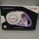 16ft Retractable Dog Leash with LED Light, Nylon Tape Lead for Medium Dogs Up to 60lbs, One-Hand Brake (Purple)