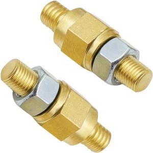 BELOMI 2 Pack Car Side Post Battery Terminal Brass Stud, Automobile Charging Solid Brass Extender Long Stud, 3/8"-16 GM Universal Car Thread Side Standard Battery Side Post Bolt