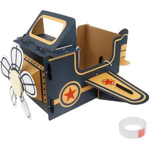 Wearable Cardboard Toy,Costume Cardboard Making,Cardboard Box Airplane,Funny Wearable Cardboard Airplane Toy,Interactive Cardboard Airplane Costume for Kids Gifts