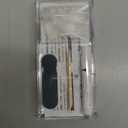 BTArtbox White Press On Nails Short - Soft Gel Press on Nails Almond, White Glue on Nails with Nail Glue, Reusable Stick on Nails in 16 Sizes, Cream Puff