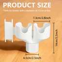 Bottle Holder for Spectra S1 & S2, Dual Organizer with Hose Management Compatible with Spectra New/Old Bottle, Space-Saving & Easy Installation (White, New Breast Pump)