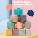 Weilim Montessori Toys Soft Stacking Building Blocks Rings Balls Sets 3 in 1 Baby Toys Bundle for Babies Sensory for Toddlers Teething Bath for Infants Learning Education Toy