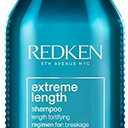 Redken Extreme Length Shampoo | Infused With Biotin | For Hair Growth | Prevents Breakage & Strengthens Hair, 300ml
