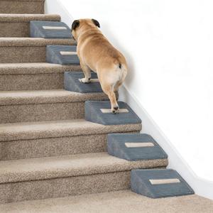 Foam Dog Ramp for Stairs, Low-Impact Climbing Dog Stairs for Senior Dogs