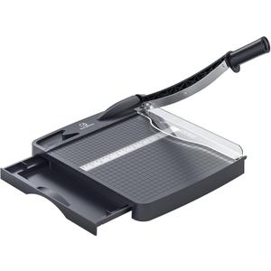 12 Inch Heavy Duty Paper Cutter, Guillotine Paper Cutter & Paper Trimmer, 12-16 Sheets Capacity Paper Cutting Board for Classroom, Crafting, Cardstock Gray