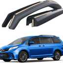 Goodyear Shatterproof in-Channel Window Deflectors for Toyota Sienna 2011-2020, Rain Guards, Window Visors for Cars, Vent Deflector, Car Accessories, 4 pcs - GY007926