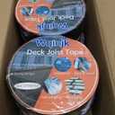 Deck Joist Tape 2" x 50' Butyl Joist Tape for Decking Works for Decks & Beams Weather-Resistant Waterproof (6)