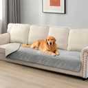 Ameritex Sofa Cover Waterproof for Seats Couch Cover for Dogs Pet Couch Cover Velvet for Chair Loveseat Sofa Machine Washable, 30x90 Inches
