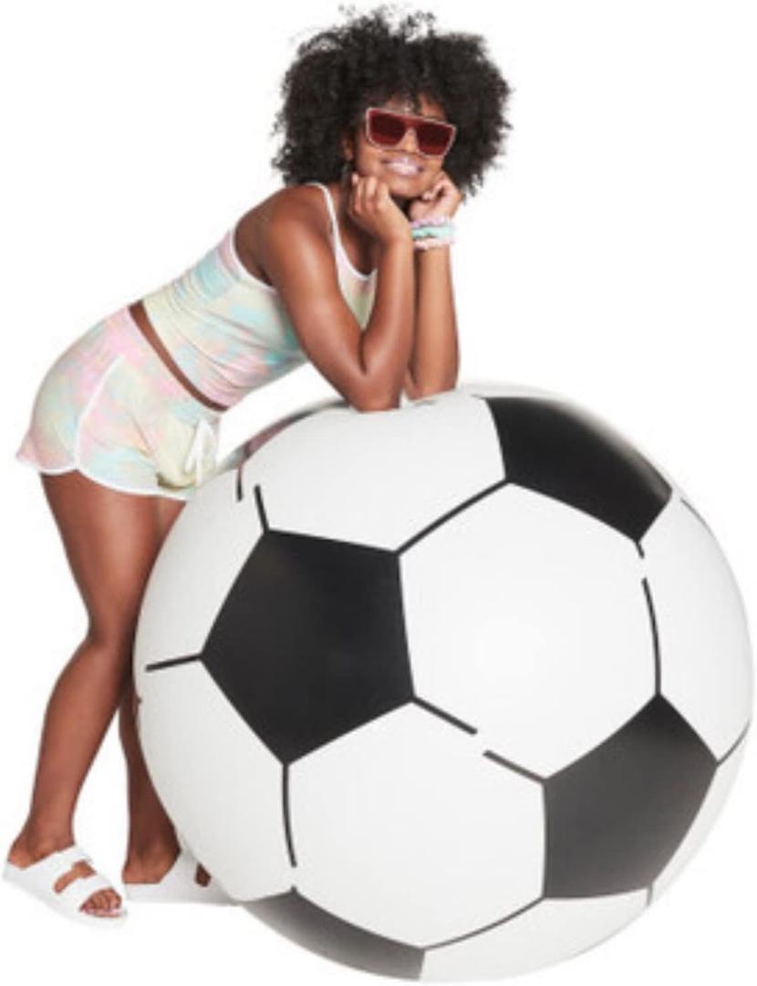 High Five - Jumbo Giant Inflatable Soccer Ball - Outside, Pool or Beach Play - 31 Inch Diameter - Packaging May Vary High Five - Jumbo Giant Inflatable Soccer Ball - Outside, Pool or Beach Play - 31 Inch Diameter - Packaging May Vary
