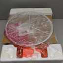 Rinweey 26" Peacock Green Glass Table Lamps Set of 2,Coastal Nautical Bedside Lamps with USB Ports & AC Outlet,Lamparas Elegantes para Cuarto with Night Light for Bedroom Living Room Decoration