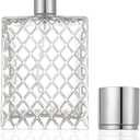 Enslz 100ml 3.4 oz Refillable Spray Perfume Bottles large cosmetic Fine Mist Atomizer Empty Portabe Clear Glass Essential Oil Container for Travel