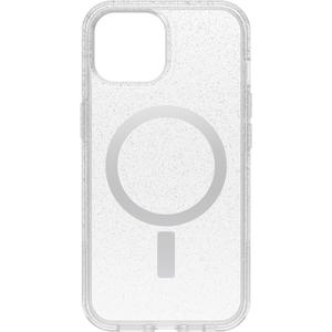 OtterBox iPhone 15, iPhone 14, and iPhone 13 Symmetry Series Clear Case - Stardust (Clear/Silver), Snaps to MagSafe, Ultra-Sleek, Raised Edges Protect Camera & Screen