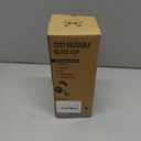 Pandaloo Glass Cups With Lids and Straws -20 Fl Oz- Perfect Size Iced Coffee Cup - Smoothie Cup With Bamboo Lid and On the go Lid (Creamy Mushroom, 1 Count (Pack of 1)