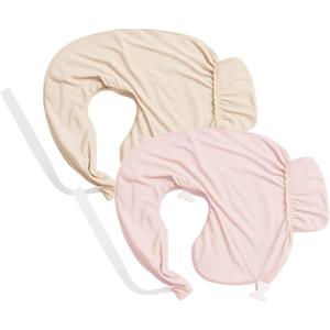 Nursing Pillow Covers ONLY Compatible with My Brest Friend Nursing Pillow (2 Pack Covers-Pillow NOT Included) (Oat&blush)