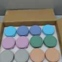 DRKIO 12 Pack Glass Baby Food Storage Containers - 4 Oz Baby Food Jars with Lids Baby Food Maker Microwave Dishwasher Freezer Safe 100% Leak Proof BPA Free Reusable