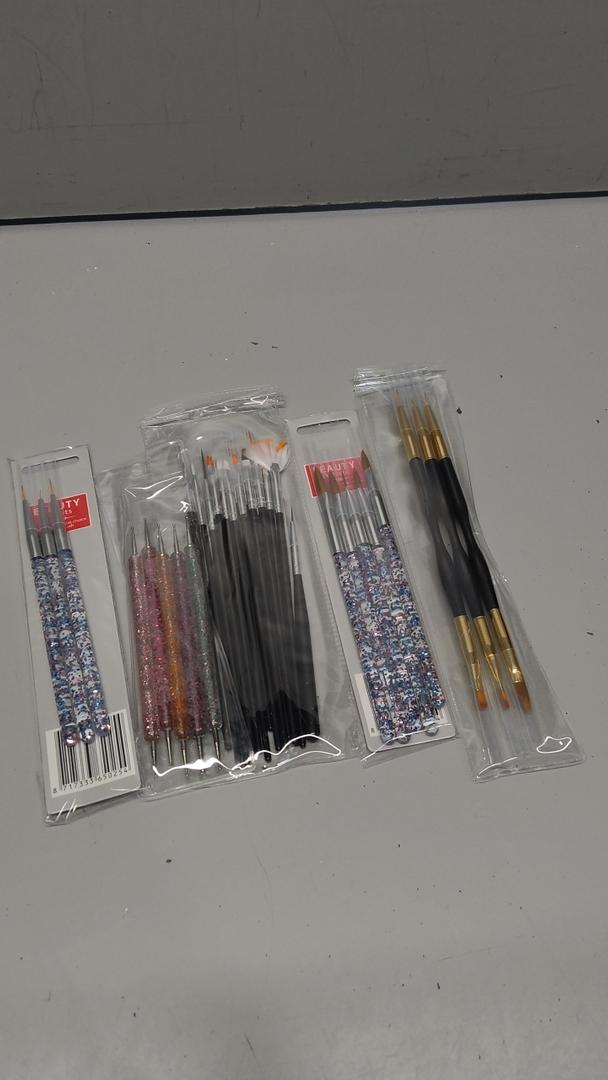 32pcs Nail Art Brushes,Acrylic Nail Brush,Nail Brushes For Nail Art,Nail Art Dotting Tool Set,Nail Art Tool Set,Nail Art Liner Brush,Nail Dust Brush,Nail Drawing Pens For Beginners And Salon Home Use