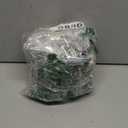 Ravinte 50 Pack (25 Pairs) 1/2 inch Overlay (Variable) Cabinet Hinges, Self-Closing Semi-Concealed Face Mount, Satin Nickel Decorative Hardware with Door Bumpers for Kitchen & Cupboard Doors, Silver