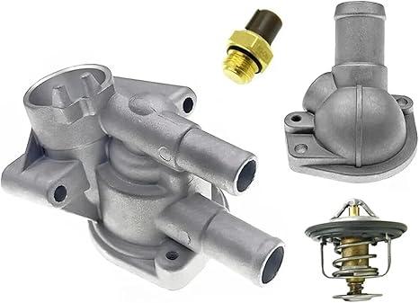 HWATPS 19320-P2A-000 19311-P2A-000 Set OF Thermostat Housing Cover Water Outlet thermostat & sensor For Honda Civic 1.6L 1996-2000 19301PAA306 19320P2A000