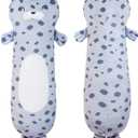 22inch Large Ocean Seal Stuffed Animals Body Pillow, Big Chubby Seals Blob Plush Toy Plushy Long Gift for Boys Girl Birthday