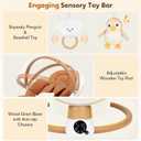 Baby Swings for Infants | Electric Portable Baby Swing with Bluetooth, 5 Swing Speed, 3 Timer Settings, 10 Melodies, 5-Point Harness & Remote Control | Indoor & Outdoor Newborn Swing (Brown)