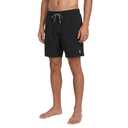 Volcom Men's 17" Elastic Waist Surf Swim Trunks Quick-Dry Boardshorts with Drawstring and Back Pocket, Merlot, Large
