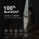 FMFUNCTEX 100% Blackout Curtains for Bedroom, Slate Blue Curtains 84 Inches Long Weave Textured Thermal Insulated Curtains for Living Room, Black Out Drapery Grommet Room Darkening 2 Panels