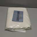 MIULEE Linen Shower Curtain with 12 Metal Hooks Modern Heavy Duty Washable Fabric Curtain Set Waterproof Thick Cloth Shower Curtains for Bathroom Bathtub Washable, W72*L72, Ivory