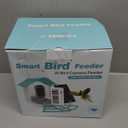 Smart Bird Feeder with Camera, 2K HD AI Identify Birds Species, Bird Watching Camera with Solar Panel, Gift for Mom Dad Birdlovers (Wave Blue)