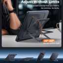 TORRAS Ostand K1 Guardian for iPad Air 13 inch Case M4 2026, M3 2025, M2, Ultra Stable Stand, Multiple Adjustable Viewing Angles, Slim Protective Kickstand iPad Air 13 Case with Pencil Holder, Black