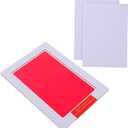 Housoutil Inkless Handprint Footprint Kit Non-Toxic Large Stamping Pad for Boys and Girls Pets Newborn Keepsake Craft Kit (Red)