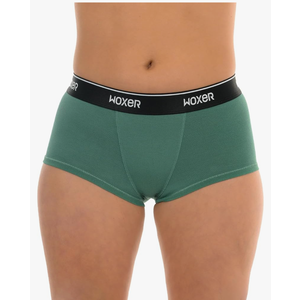 Woxer Womens Boxer Briefs Underwear, Bold Ultra Short Boyshorts Panties Soft Anti-Chafing, No Roll Inseam Large