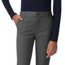 French Toast Girls' Pull-On Straight Fit Stretch Twill Pant (Standard & Plus) (18, School Uniform Grey)