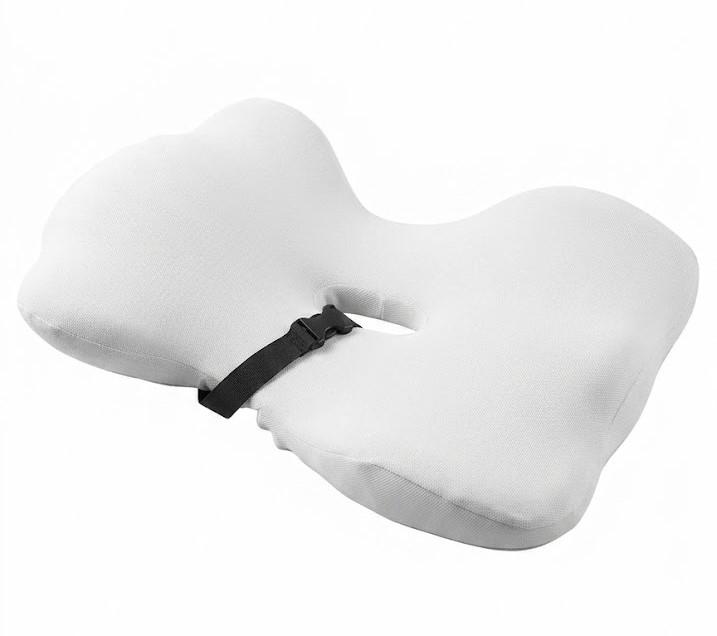 Ergonomic Lumbar Support Pillow for Office Chair and Car Seat, Breathable Memory Foam Lower Back Cushion with Adjustable Strap