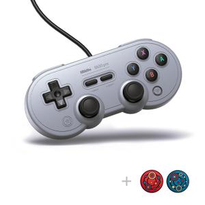8Bitdo SN30 Pro USB Wired Controller Retro Classic GamePad for Switch, PC Windows & Raspberry PI (Gray Edition)