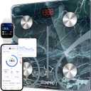 RENPHO Smart Scale for Body Weight, Digital Bathroom Scale BMI Weighing Bluetooth Body Fat Scale, Body Composition Monitor Health Analyzer with Smartphone App (Marble, 11"/280mm)