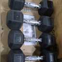 CAP Barbell Coated Dumbbell Weight | Multiple Options Pairs & Sets (50 lb - Set (10 lb x 2 & 15 lb x 2))