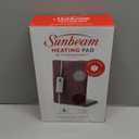 Sunbeam XL Back Neck and Shoulder Heat Therapy 12 x 24 with Auto Shut Off 6 Settings Machine-Washable Comfortable Microplush Fabric - Burgundy