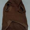 Cozy and Functional Dog Shirts for Small Puppies: Stretchable Brown Attire with Easy-On Design, Ideal for Chihuahuas and Yorkies - Enhance Comfort and Playfulness on Chill Days Medium (M-(6~9lb) | Chest(~15.5"))