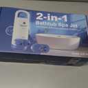 Bath Jets for Tub with Jet Massage and Bubble Mode, Bathtub Jets for Tub with 360 Rotatable Single and Dual Nozzles, the Lever-lock Suction Cups, and Handle. Jets for Bathtub at Home for Relaxation (Blue)