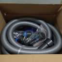 Hon&Guan 16 Ft Shop Vac Hose Kit with Quick-Connect Adapters, Flexible 1-1/4 Vacuum Hose Compatible with Home & Shop Vac, Expanded Multi-Brand Power Tool Adapter Set (1-1/4 to 2-1/4)