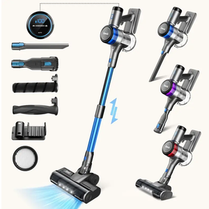 INSE S9 Cordless Stick Vacuum 30Kpa For Carpets With Smart Induction and LED Screen