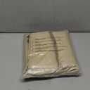 RICHIE Outdoor Patio Furniture Cover - Heavy Duty Waterproof 600D Tough Canvas Protector for Rectangular Table Cover, All-Season Dining Table and Chair Covers (96L x 44W x 28H Inch) (Beige & Brown)