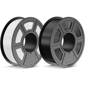 JAYO PETG Filament 1.75mm 2.2 KG, Strong Toughness PETG 3D Printer Filament, Dimensional Accuracy +/- 0.02 mm, Fits for Most FDM 3D PrintersBlack, White