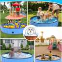 Instraella Extra Large Dog Pool Foldable Plastic Pool for Large Dogs,1mm Durable and Collapsible Pet Bathing Tub Portable Outside Swimming Pool for Kiddie and Dogs (120x20in)