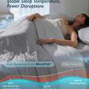 Cooling Comforter Queen Size - BlendTek Q-Max>0.5 Tech, Breathable Blanket for Hot Sleepers & Night Sweats, Reversible Quilt, Premium Lightweight Summer Bedding, 90x90 Inches