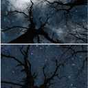 6 Pcs Fluorescent Light Covers for Ceiling Lights with 48 Magnets Decorative Magnetic Light Filters for Classroom Office Kitchen Decoration(Branch)