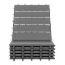 Interlocking Deck Tiles Pack - Snap Together Plastic Flooring | 12 x 12 Plastic Outdoor Floor Tiles for Patio & Balcony