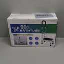 Sangohe Step Stool with Handle for Elderly, Aluminum Step Stools for Adults, Step Stool for Bed, Step Stool with Adjustable Handle and Legs, 275LBS Weight Capacity, 503A